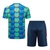 Kit Treino adulto - Camisa e Shorts - Barcelona Nike Edição especial 24/25 - Verde e azul com detalhes em vermelho - comprar online