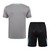 Kit Treino adulto - Camisa e Shorts - Tottenham Nike 24/25 - Cinza e preto com detalhes em azul - comprar online