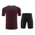 Kit Treino adulto - Camisa e Shorts - Paris Saint-Germain Nike 24/25 - Vinho e preto com detalhes em verde - comprar online