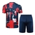 Kit Treino adulto - Camisa e Shorts - Paris Saint-Germain Nike 24/25 - Azul com detalhes em vermelho e branco - CAMISAS DE FUTEBOL E BASQUETE | Didil Sports