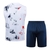 Kit Treino adulto - Camisa e Shorts - Paris Saint-Germain Nike 24/25 - Branco e azul com detalhes em vermelho - CAMISAS DE FUTEBOL E BASQUETE | Didil Sports