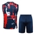 Kit Treino adulto - Camisa e Shorts - Paris Saint-Germain Nike 24/25 - Branco e azul com detalhes em vermelho - comprar online