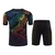 Kit Treino adulto - Camisa e Shorts - Real Madrid Adidas 24/25 - Preto com desenho de Dragão colorido - comprar online