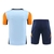 Kit Treino adulto - Camisa e Shorts - Real Madrid Adidas 24/25 - Azul com detalhes em laranja - comprar online