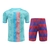 Kit Treino adulto - Camisa e Shorts - Barcelona Nike 23/24 - Verde e vermelho com detalhes azul - comprar online