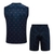Kit Treino adulto - Camisa e Shorts - Paris Saint-Germain Nike 23/24 - Azul com detalhes em vermelho - comprar online