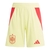 Short Espanha II 24/25 - Masculino Adidas - Amarelo com detalhes em vermelho