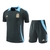 Kit Treino adulto - Camisa e Shorts - Seleção Argentina Adidas 24/25 - Cinza com detalhes em azul - comprar online