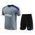 Kit Treino adulto - Camisa e Shorts - Inter de Milão Nike 24/25 - Cinza e preto com detalhes em azul - comprar online