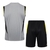 Kit Treino adulto - Camisa e Shorts - Flamengo Adidas 24/25 - Cinza e preto com detalhes em amarelo - comprar online