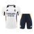Kit Treino adulto - Camisa e Shorts - Real Madrid Adidas 24/25 - Branco e azul com detalhes em amarelo