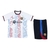 Kit Treino adulto - Camisa e Shorts - Barcelona Nike 24/25 - Branco e azul com detalhes em vermelho - comprar online