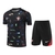 Kit Treino adulto - Camisa e Shorts - Seleção Portugal Nike 24/25 - Preto com detalhes coloridos