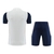 Kit Treino adulto - Camisa e Shorts - Ajax Adidas 23/24 - Branco e azul com detalhes em verde - comprar online