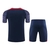Kit Treino adulto - Camisa e Shorts - Paris Saint-Germain Nike 23/24 - Azul com detalhes em vermelho - comprar online