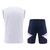 Kit Treino adulto - Camisa e Shorts - Arsenal Adidas 23/24 - Branco e azul com detalhes em branco e rosa - comprar online