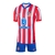 Kit Infantil Atlético de Madrid I 24/25 - Nike - Vermelho e azul com detalhes em branco