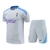 Kit Treino adulto - Camisa e Shorts - Tottenham Nike 24/25 - Cinza com detalhes em azul - comprar online