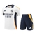 Kit Treino adulto - Camisa e Shorts - Real Madrid Adidas 24/25 - Branco e azul com detalhes em amarelo - comprar online
