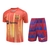 Kit Treino adulto - Camisa e Shorts - Barcelona Nike 23/24 - Laranja e vermelho e azul