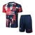 Kit Treino adulto - Camisa e Shorts - Paris Saint-Germain Nike 24/25 - Azul com detalhes em vermelho e branco