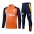 Conjunto Manchester United Treino 24/25 - Masculino Adidas - Laranja e azul com detalhes em amarelo