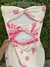 Vestido recortes estampado - loja online