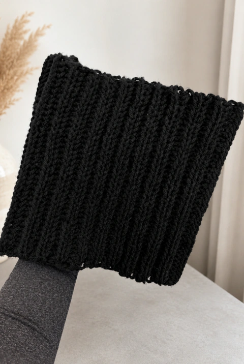 cuellito espiga crochet artesanal adultos | cashmilon suave