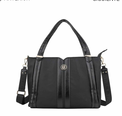 Cartera Lima combinada con cuero