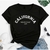 Blusa T-shirt Feminina California Weast Coast USA