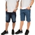 Kit Bermuda Jeans Masculina Short Lycra Elastano - Jafatho