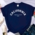 Blusa T-shirt Feminina California Weast Coast USA na internet