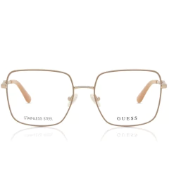 Armação Feminina GUESS GU2953 059 56-17 140 - Quadrado - Nude/Douado
