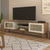 Rack Tv Roble Charlotte Con Puertas Color Blanco Baires4
