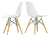 Sillas De Diseño Eames Plástico Pack X2 Comedor Baires4