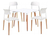 Juego De Comedor Mesa Eames 70x70 + 4 Sillas Milan Baires4 - Baires 4