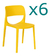 Sillas Smile X6 Comedor/jardin Apilables Exterior - Baires4