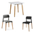 Juego De Comedor Mesa Eames 70x70 + 2 Sillas Milan Baires4 en internet