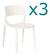 Imagen de Sillas Smile X3 Comedor/jardin Apilables Exterior - Baires4