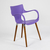 Silla Jim Wood Plastica Diseño Escandinava Baires 4