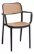 Silla De Comedor Tina Con Apoya Brazos Plástica Baires4 en internet