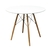 Mesa Redonda Equis 110cm Blanca Estilo Nórdico Baires4 - comprar online