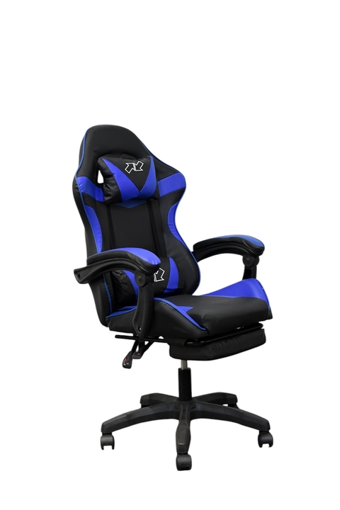 Silla Gamer Stream Con Apoya Pies Material Eco Cuero