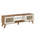 Rack Tv Roble Charlotte Con Puertas Color Blanco Baires4 - tienda online