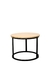 Set Mesas Ratonas Redondas Nido Madera Metal Baires4 - tienda online