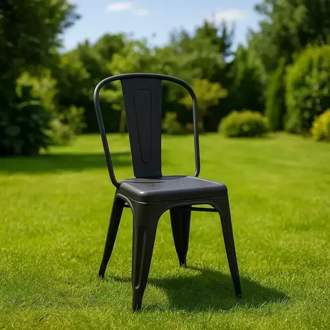 Silla Tolix Plástica Exterior Jardín Estilo Industrial - comprar online