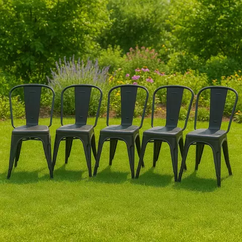 Pack X5 Sillas Tolix Polipropileno Estilo Industrial - comprar online
