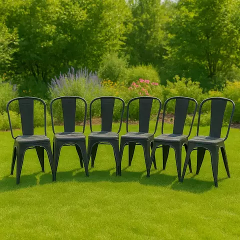 Pack X6 Sillas Tolix Polipropileno Estilo Industrial - comprar online