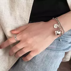 Pulseira Amor Infinito – Corações Entrelaçados em Prata Esterlina - loja online