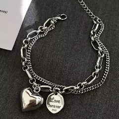 Pulseira Amor Infinito – Corações Entrelaçados em Prata Esterlina - Modis Acessórios